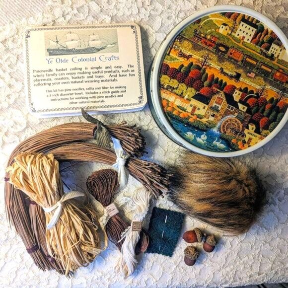 NATURE CRAFT Pine Needle Basket Kit - Picture 2 of 16